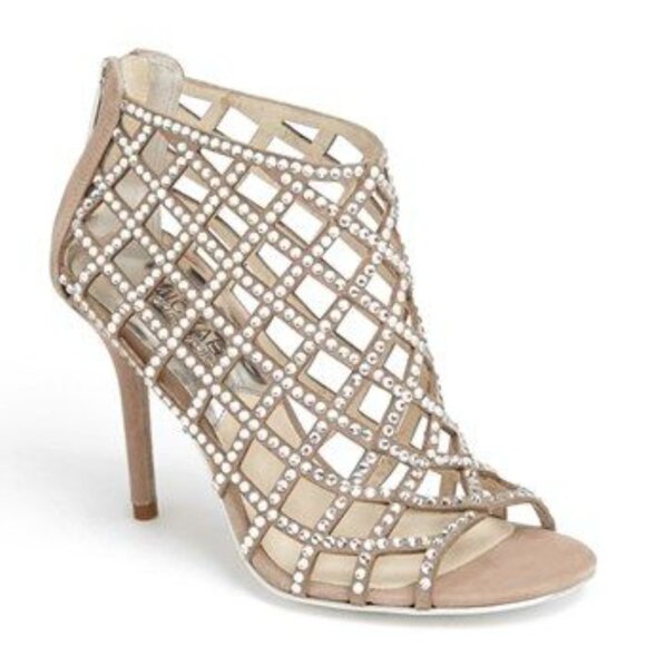 Suede booties with rhinestones by Michael Kors (Yvonne Booties) - Picture 3 of 8